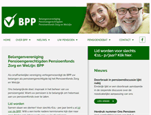 Tablet Screenshot of pfzw-belangenvereniging.nl